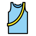 running shirt with sash on platform OpenMoji