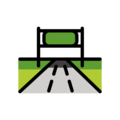 motorway on platform OpenMoji