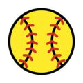 softball on platform OpenMoji
