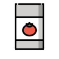 canned food on platform OpenMoji