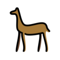 llama on platform OpenMoji