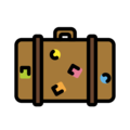 luggage on platform OpenMoji