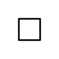 white small square on platform OpenMoji