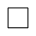 white medium square on platform OpenMoji