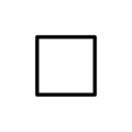 white medium-small square on platform OpenMoji