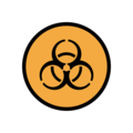 biohazard sign on platform OpenMoji