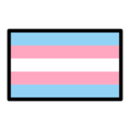 transgender flag on platform OpenMoji