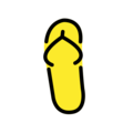 thong sandal on platform OpenMoji