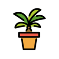 potted plant on platform OpenMoji