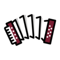accordion on platform OpenMoji