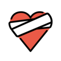 mending heart on platform OpenMoji