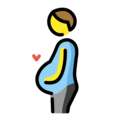 pregnant man on platform OpenMoji