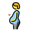 pregnant person on platform OpenMoji