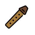 flute on platform OpenMoji