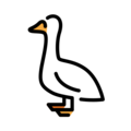 goose on platform OpenMoji