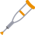 crutch on platform Sample