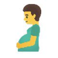 pregnant man on platform Sample