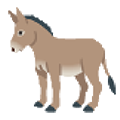 donkey on platform Sample