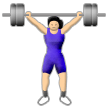 woman lifting weights on platform Samsung