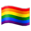 rainbow flag on platform Samsung