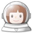 woman astronaut on platform Samsung