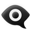 eye in speech bubble on platform Samsung