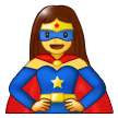 woman superhero on platform Samsung