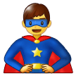 man superhero on platform Samsung