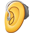 ear with hearing aid on platform Samsung