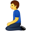 man kneeling on platform Samsung