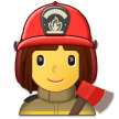firefighter on platform Samsung