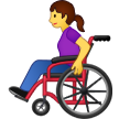 person in manual wheelchair on platform Samsung