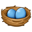 nest with eggs on platform Samsung