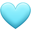 light blue heart on platform Samsung