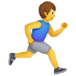 man running facing right on platform Samsung