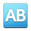 AB button (blood type) on platform Samsung