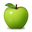 green apple on platform Samsung