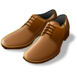 man’s shoe on platform Samsung