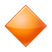 large orange diamond on platform Samsung