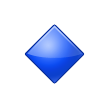small blue diamond on platform Samsung