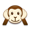 hear-no-evil monkey on platform Samsung