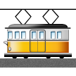 tram car on platform Samsung