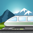 mountain railway on platform Samsung
