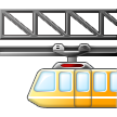 suspension railway on platform Samsung