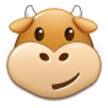 cow face on platform Samsung