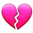 broken heart on platform Samsung