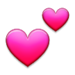 two hearts on platform Samsung