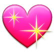 sparkling heart on platform Samsung