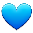 blue heart on platform Samsung