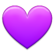 purple heart on platform Samsung